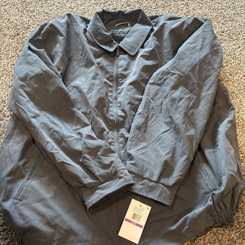 London Fog Men's Auburn Zip-Front Golf Jacket Size 2XL Tall Iron Color NWT